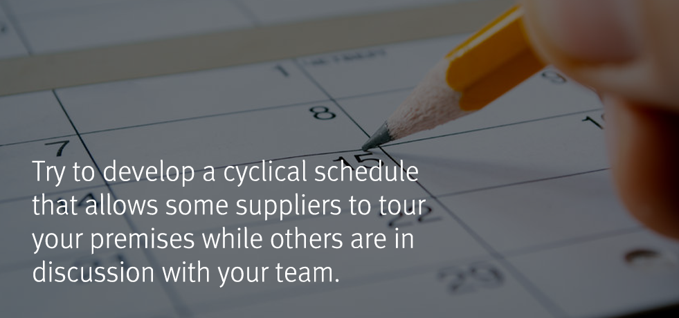 Scheduling Supplier Days